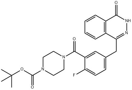 4-[2-氟-5-[(4-氧代-3,4-二氫酞嗪-1-基)甲基]苯甲 ?；鵠哌嗪-1-羧酸叔丁酯 